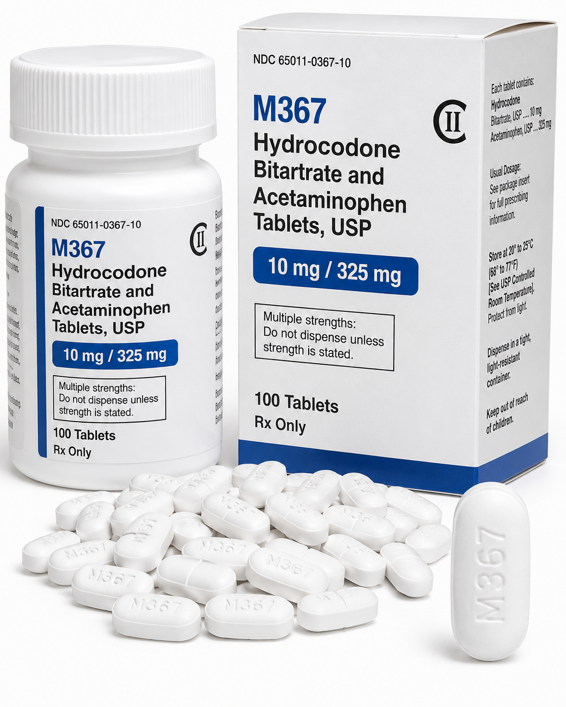 M367 10/325 (Hydrocodone)